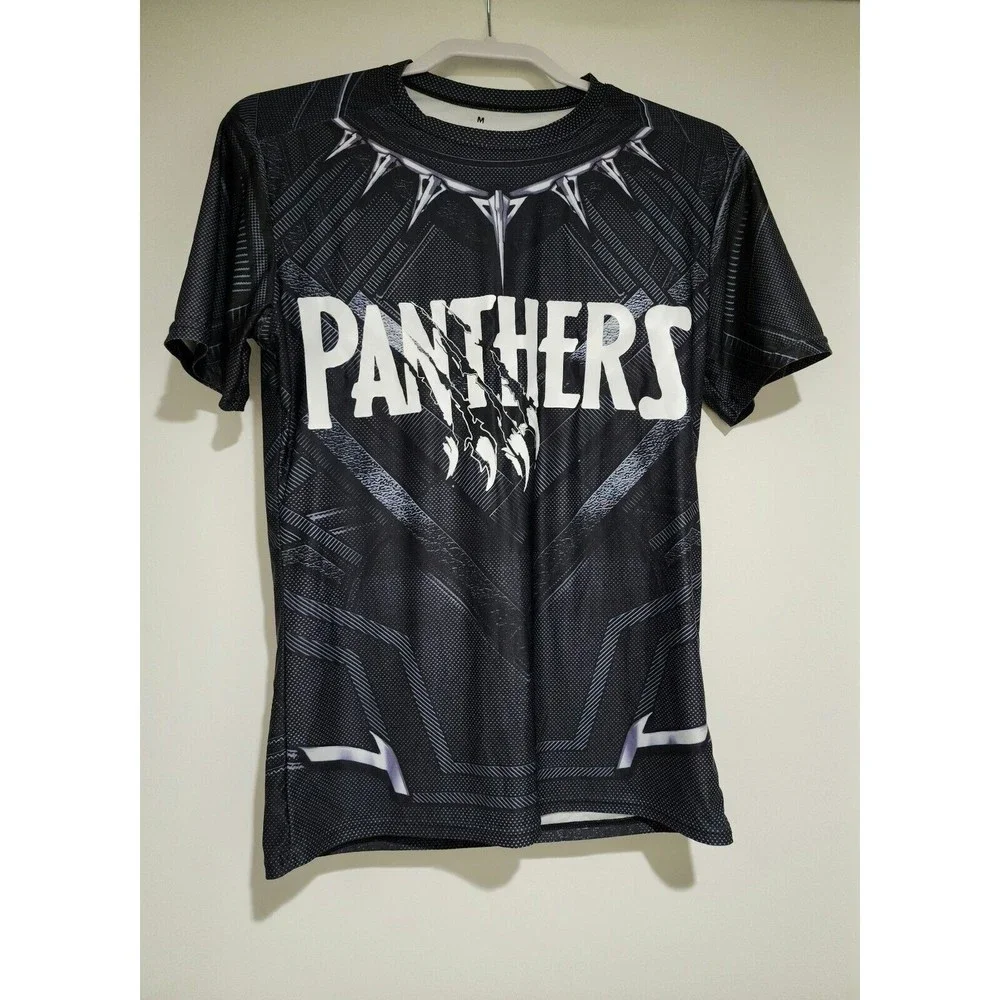 Cody Lundin Sport Mens Panthers Short Sleeve T-Shirt Size S/M Gray White - Picture 2 of 10